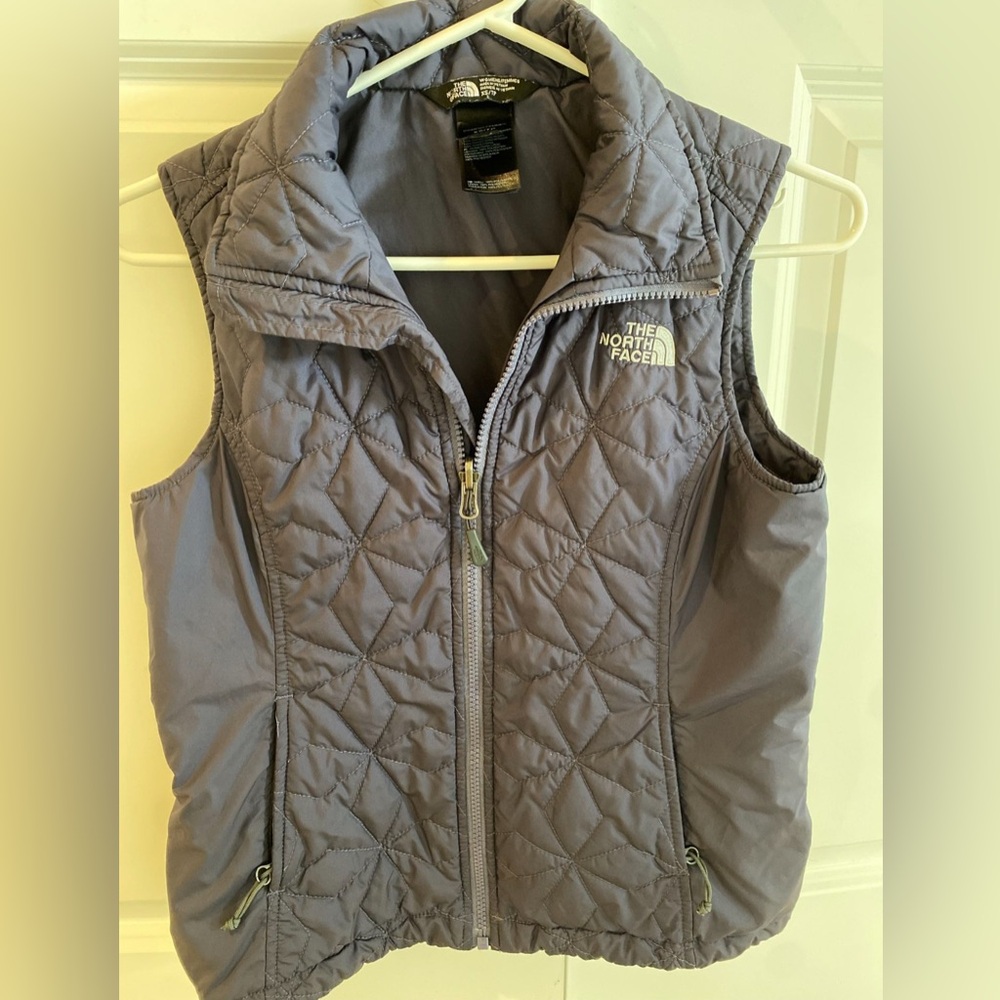 The North Face Purple Quilted Vest XS
